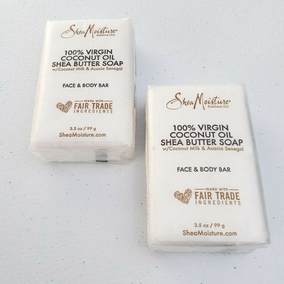 Soap 100% Virgin Coconut Oil Butter Shea Moisture - Picture 1 of 1
